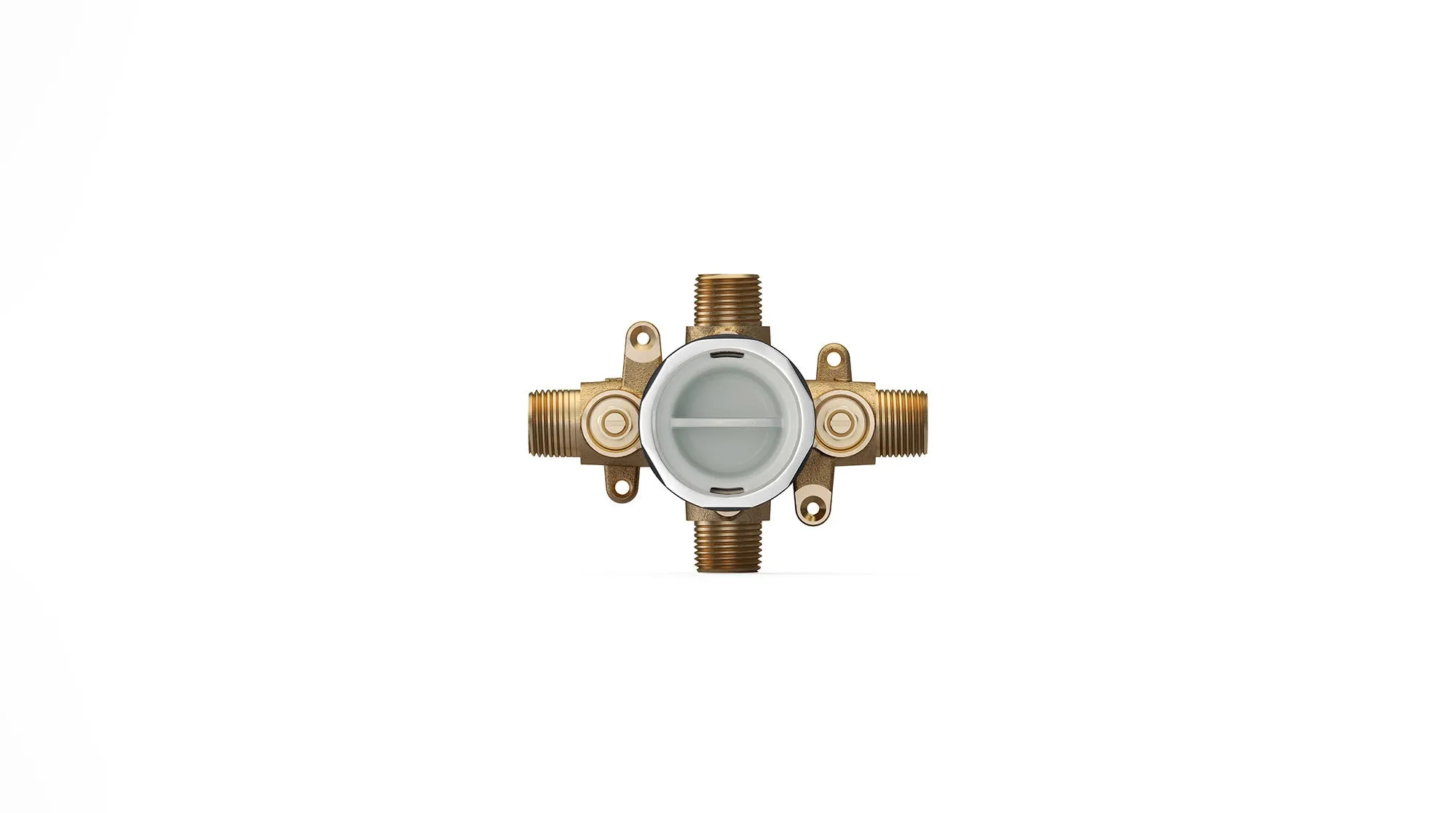 American Standard Flash Shower Rough-In Valve With Universal Inlets Outlets With Screwdriver Stops