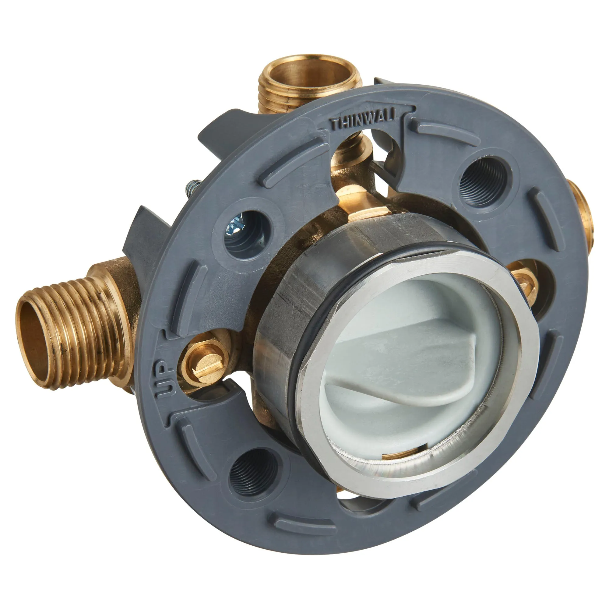 American Standard Flash Shower Rough-In Valve With Universal Inlets Outlets With Screwdriver Stops