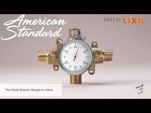 American Standard Flash Shower Rough-In Valve With Universal Inlets Outlets With Screwdriver Stops