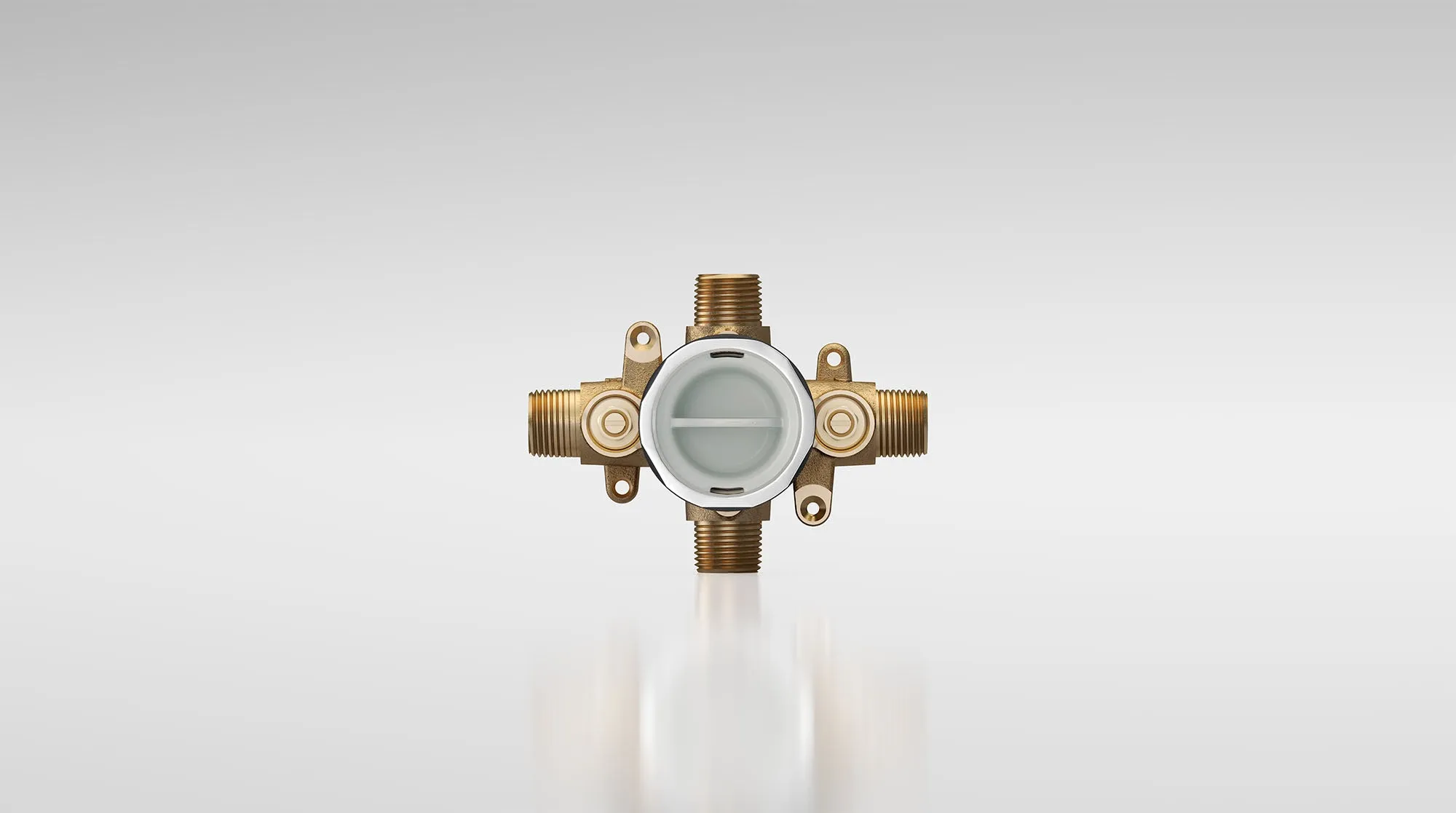 American Standard Flash Shower Rough-In Valve With Universal Inlets Outlets With Screwdriver Stops
