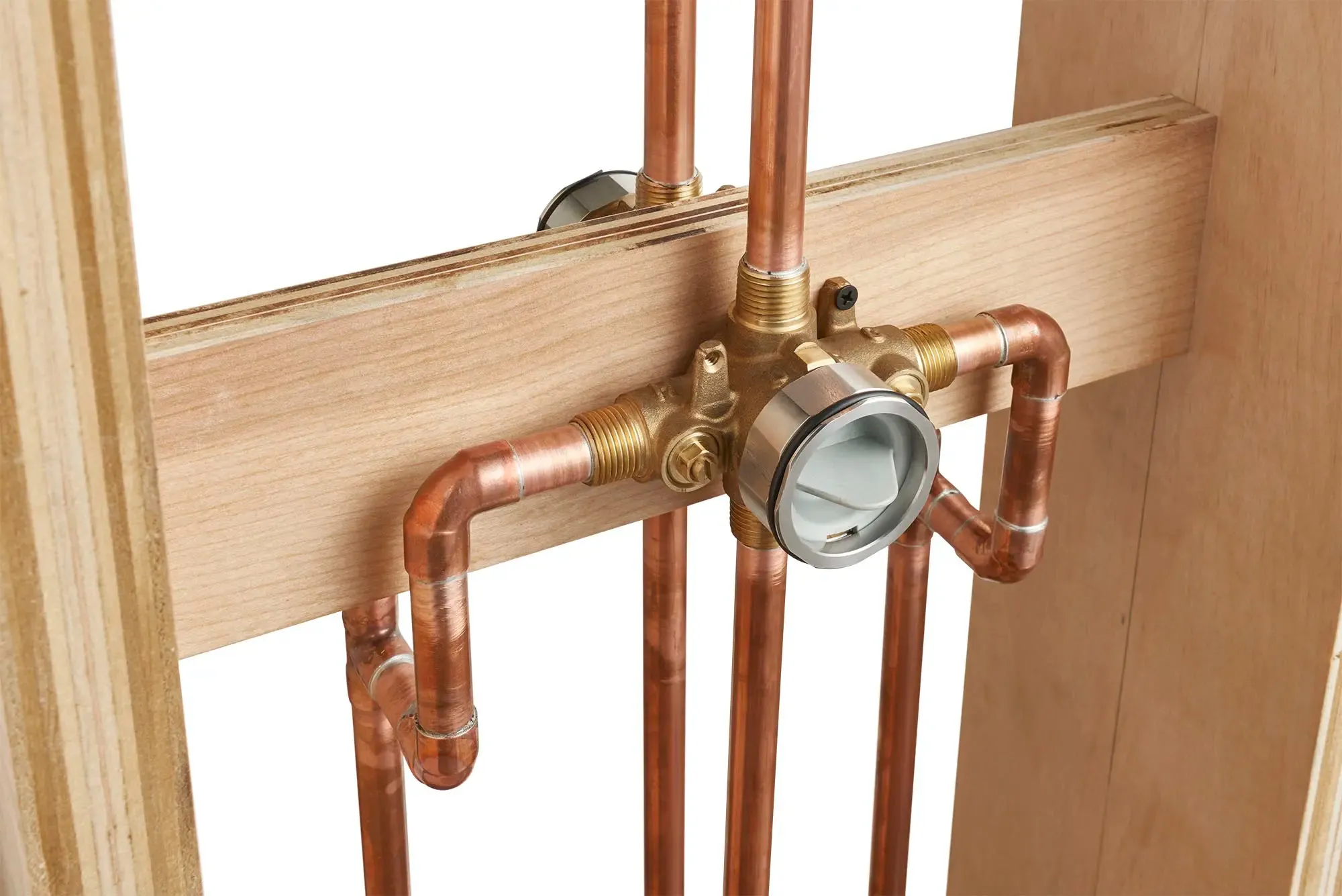 American Standard Flash Shower Rough-In Valve With Universal Inlets Outlets With Screwdriver Stops