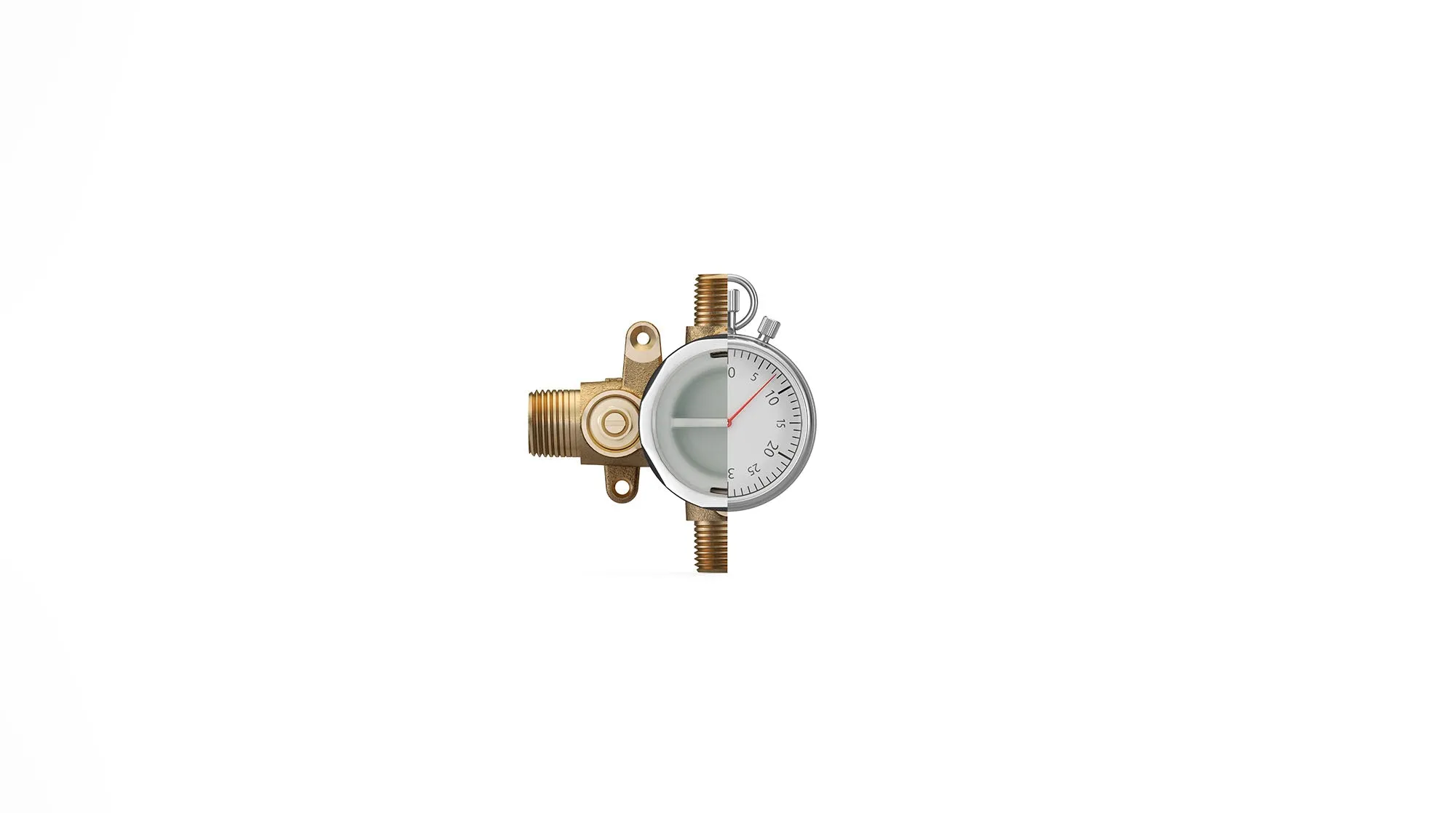 American Standard Flash Shower Rough-In Valve With Universal Inlets Outlets With Screwdriver Stops