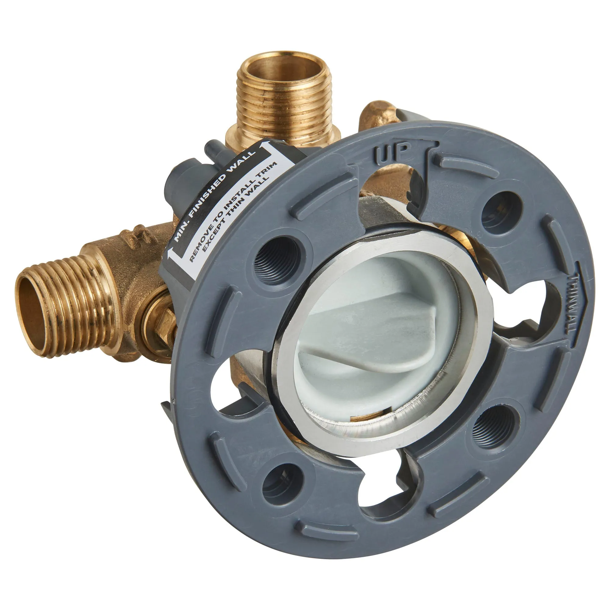 American Standard Flash Shower Rough-In Valve With Universal Inlets Outlets With Screwdriver Stops