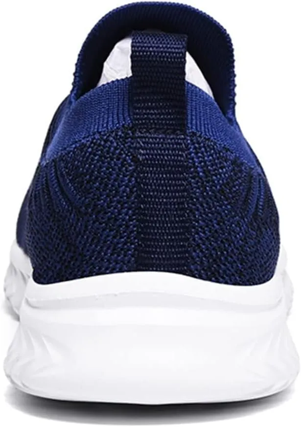 BORAMAX Mens Slip On Running Shoes Breathable Lightweight Comfortable Fashion Non Slip Sneakers for Men
