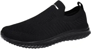 BORAMAX Mens Slip On Running Shoes Breathable Lightweight Comfortable Fashion Non Slip Sneakers for Men