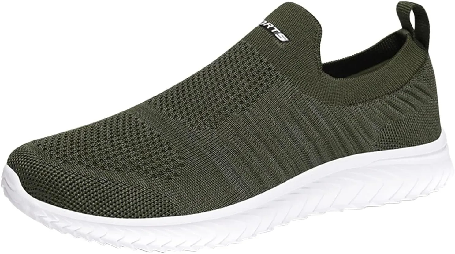 BORAMAX Mens Slip On Running Shoes Breathable Lightweight Comfortable Fashion Non Slip Sneakers for Men