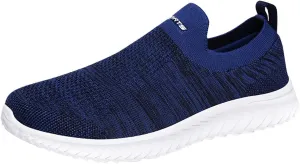 BORAMAX Mens Slip On Running Shoes Breathable Lightweight Comfortable Fashion Non Slip Sneakers for Men
