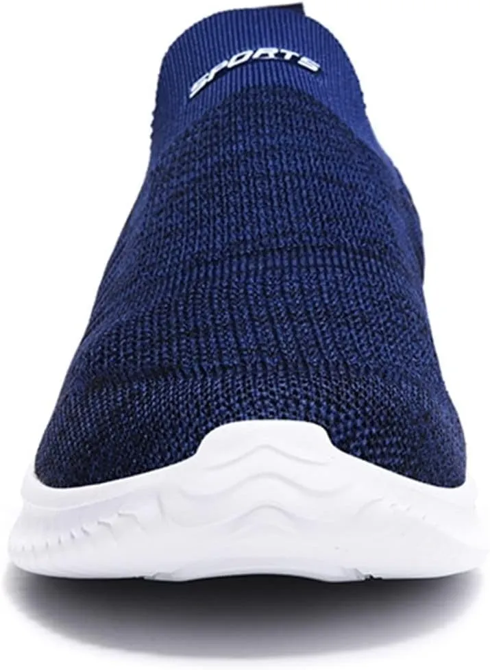 BORAMAX Mens Slip On Running Shoes Breathable Lightweight Comfortable Fashion Non Slip Sneakers for Men