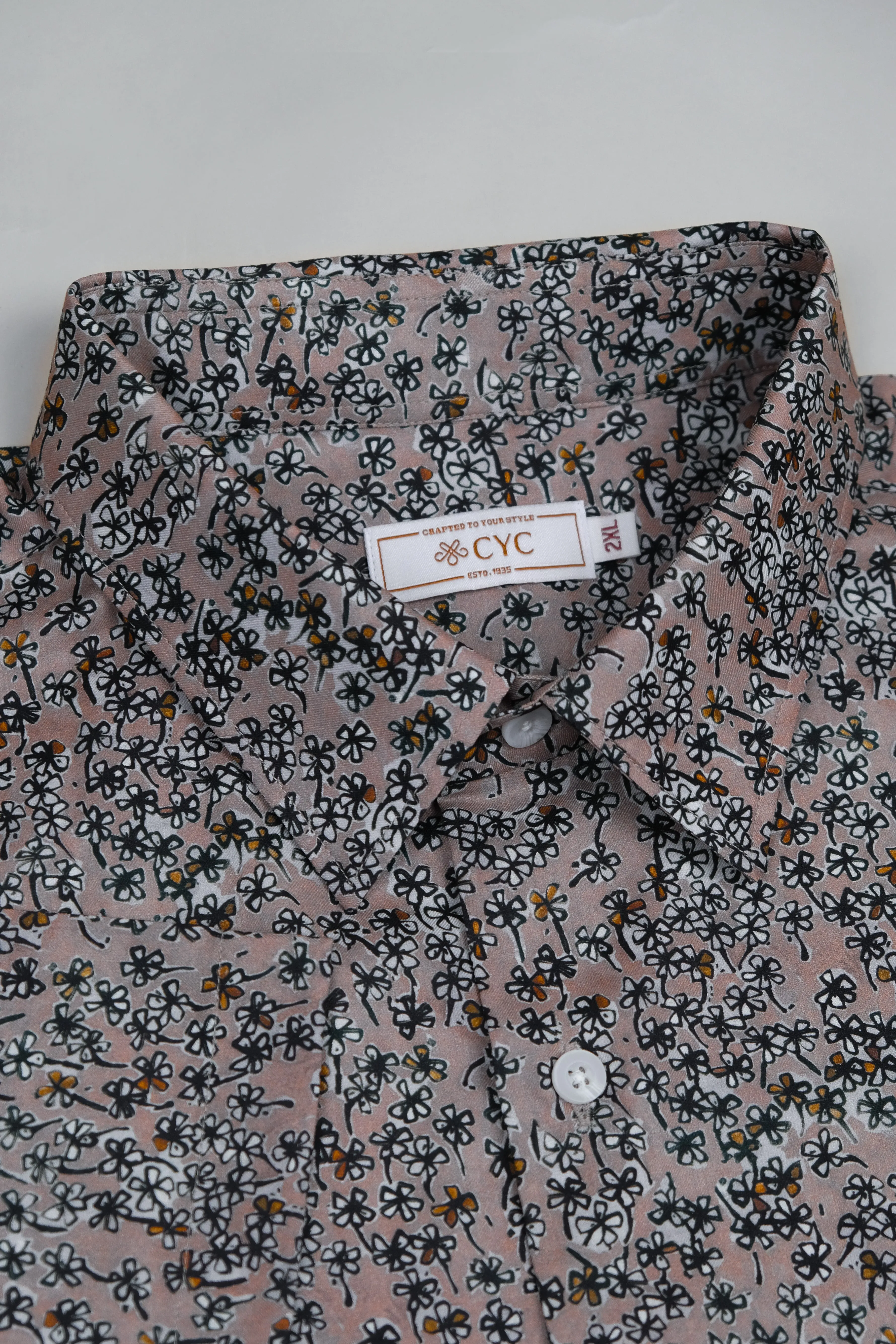 Botany Scribble Printed Short Sleeve Shirt