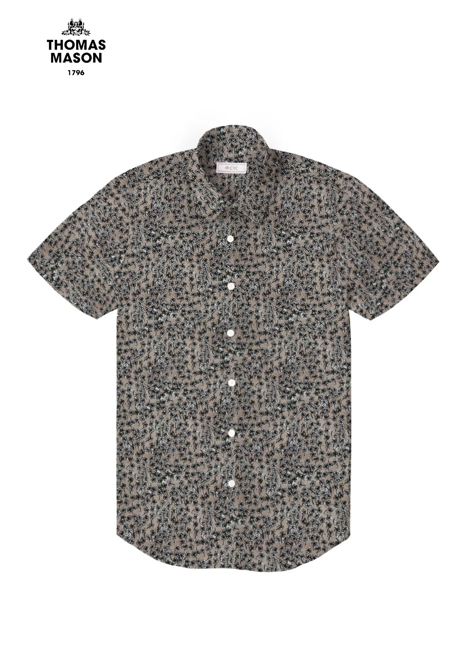 Botany Scribble Printed Short Sleeve Shirt