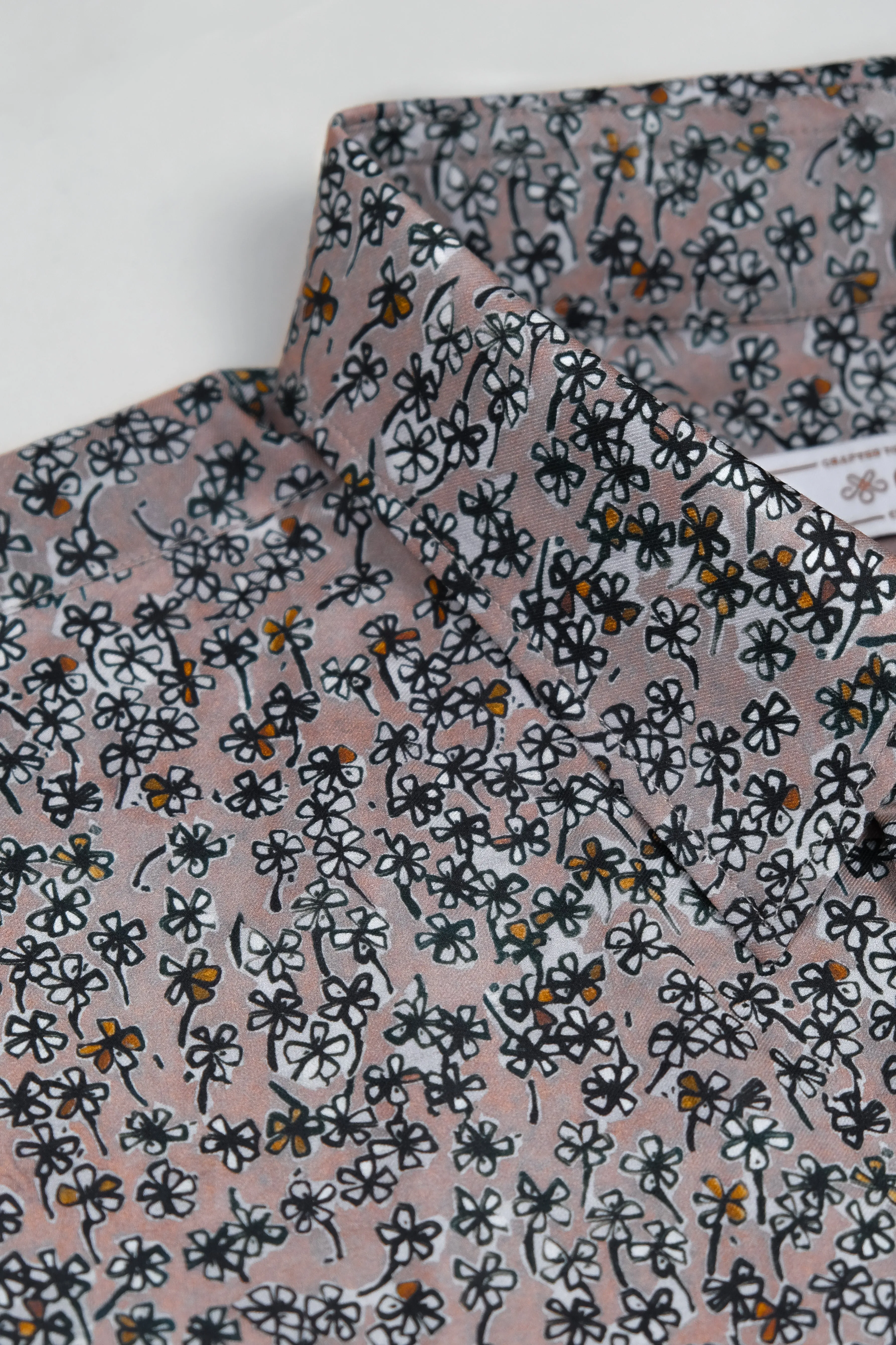 Botany Scribble Printed Short Sleeve Shirt