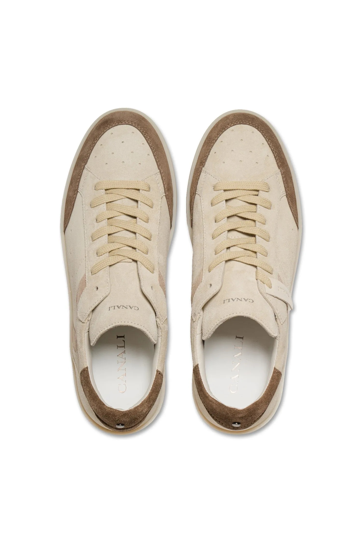CANALI Beige Calfskin Sneaker