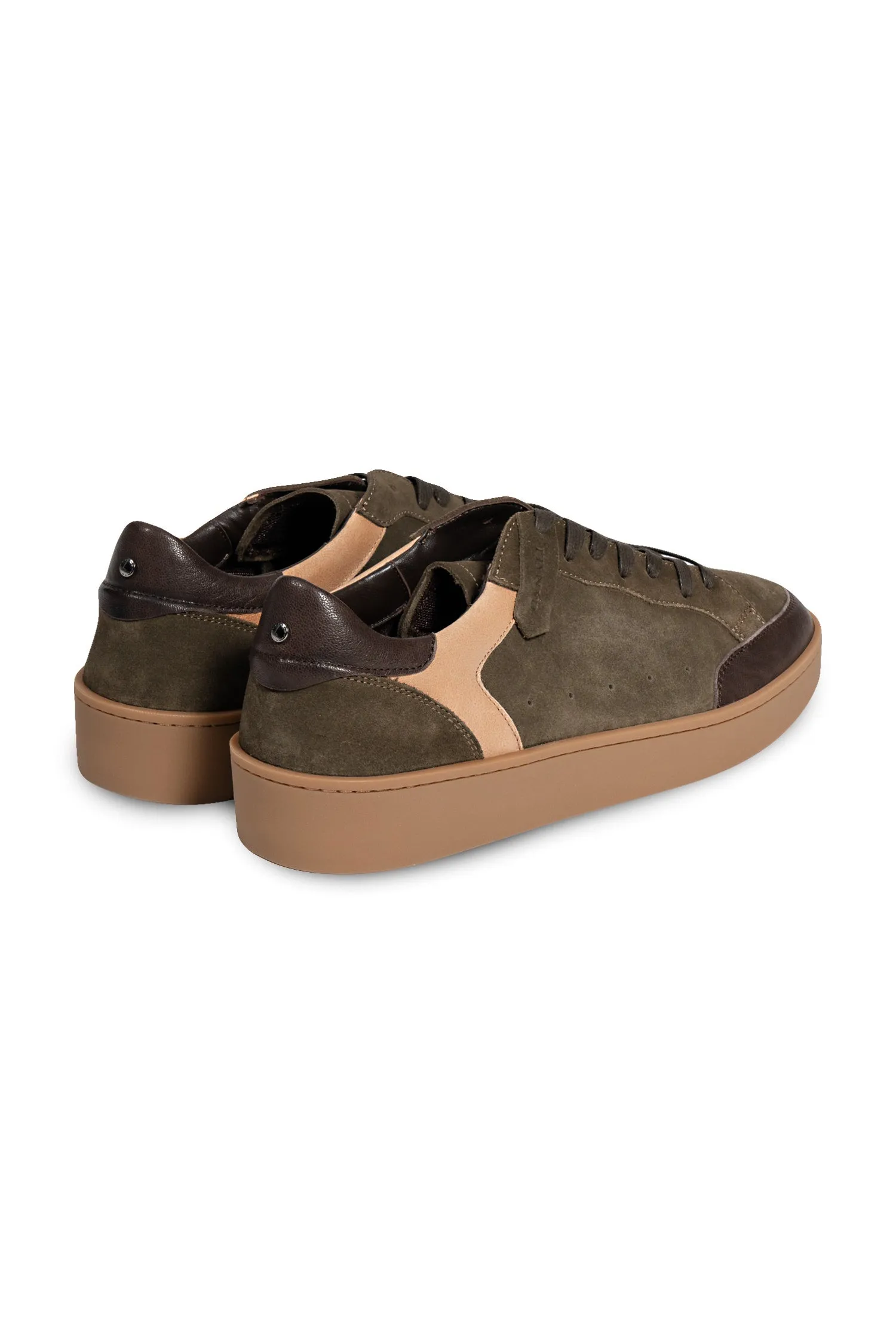 CANALI Olive Suede Sneaker