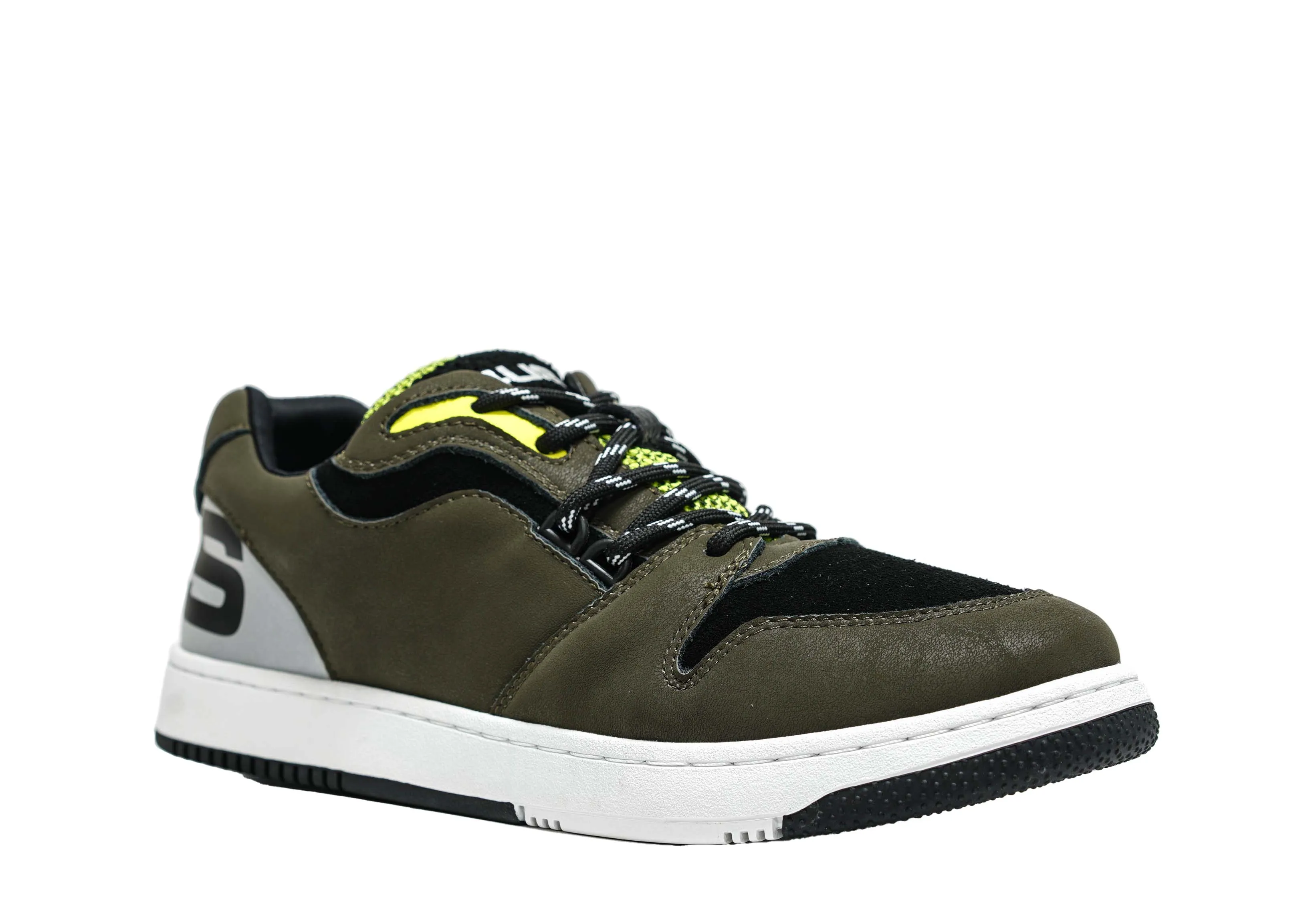 Cesare Paciotti 4US Men’s Military & Yellow Sneaker BB9012