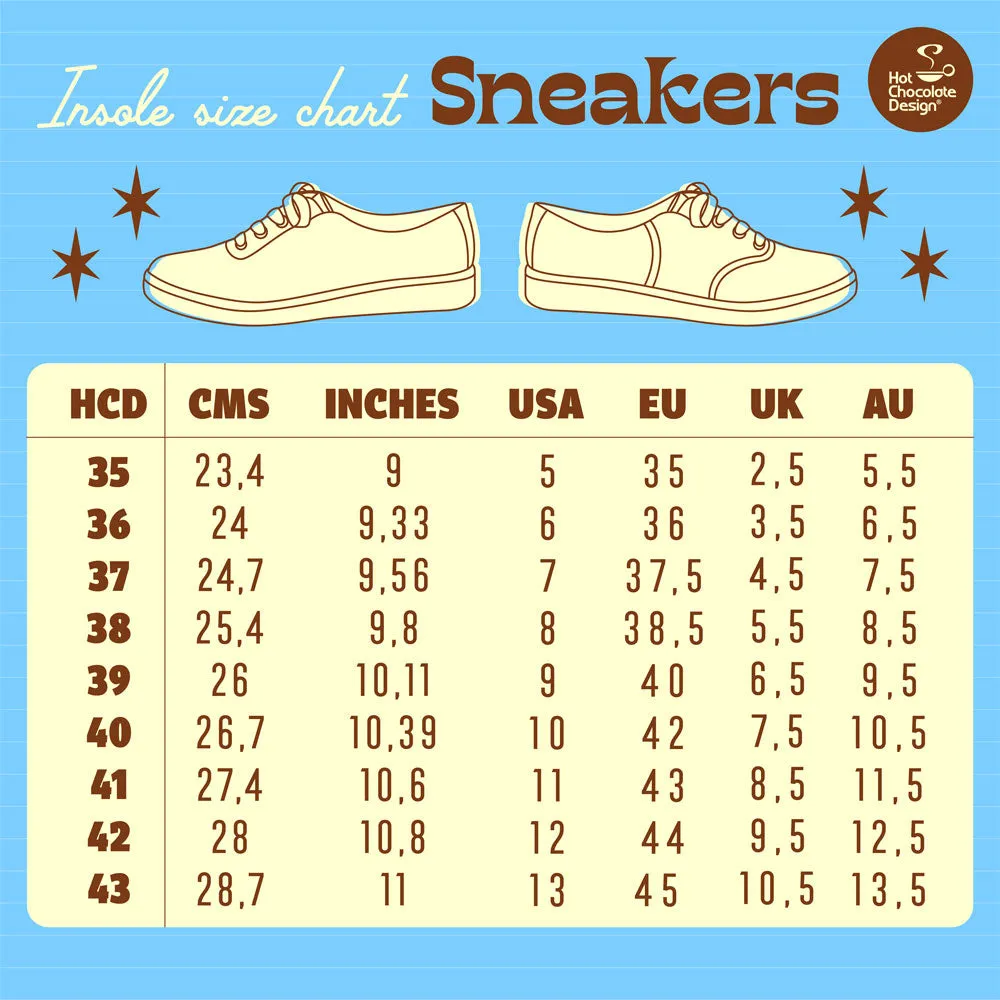 Cherry Blue Casual Sneaker from Hot Chocolate Design