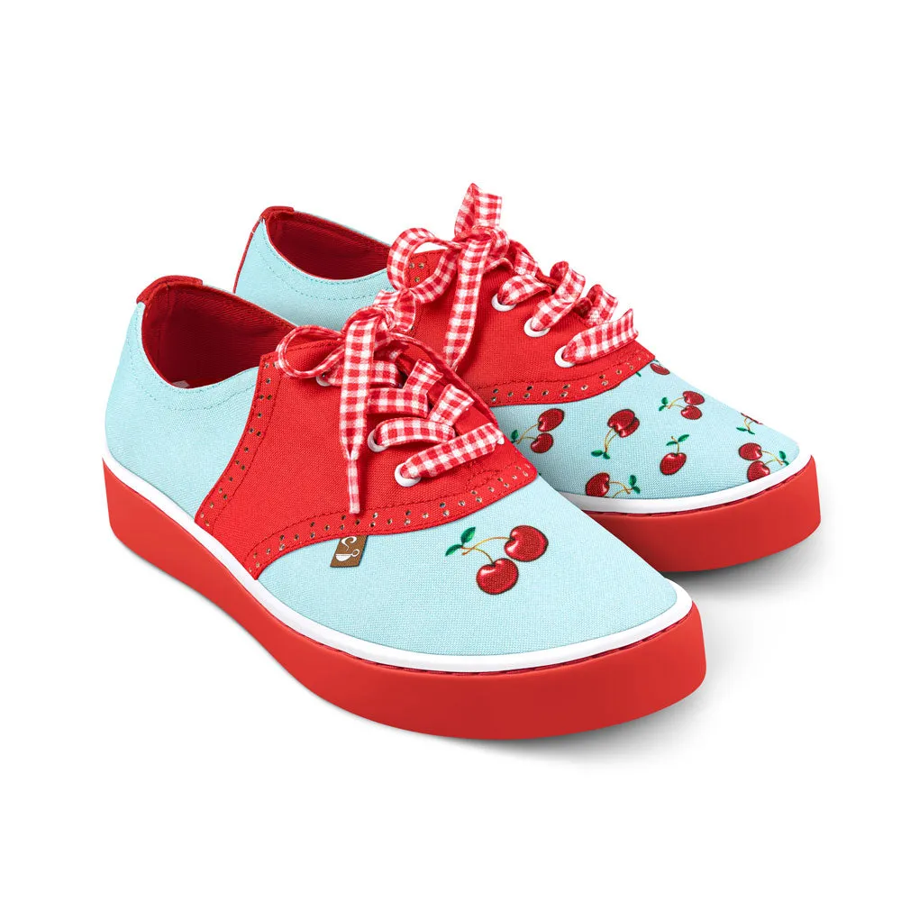 Cherry Blue Casual Sneaker from Hot Chocolate Design