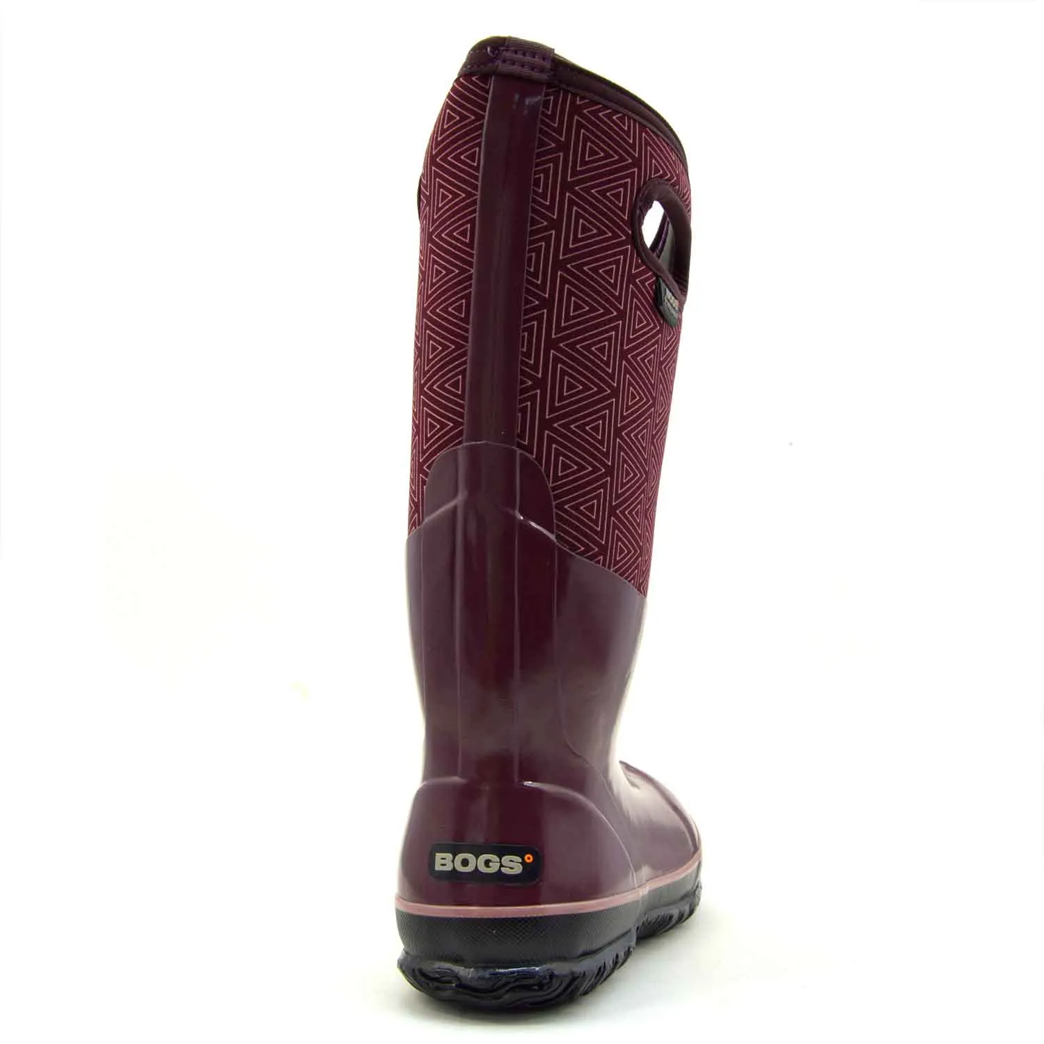 Classic High Triangles Plum Gumboots