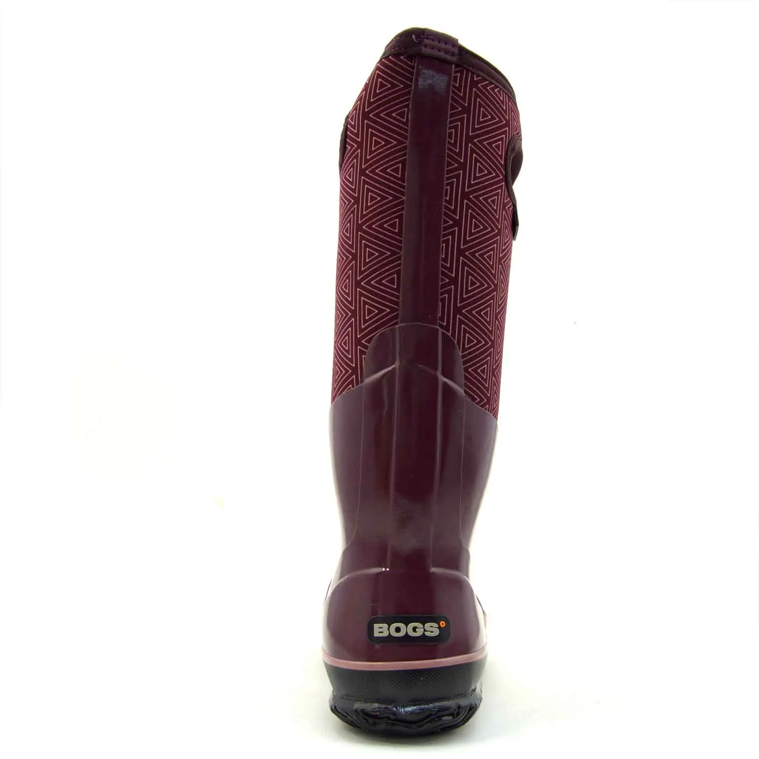 Classic High Triangles Plum Gumboots