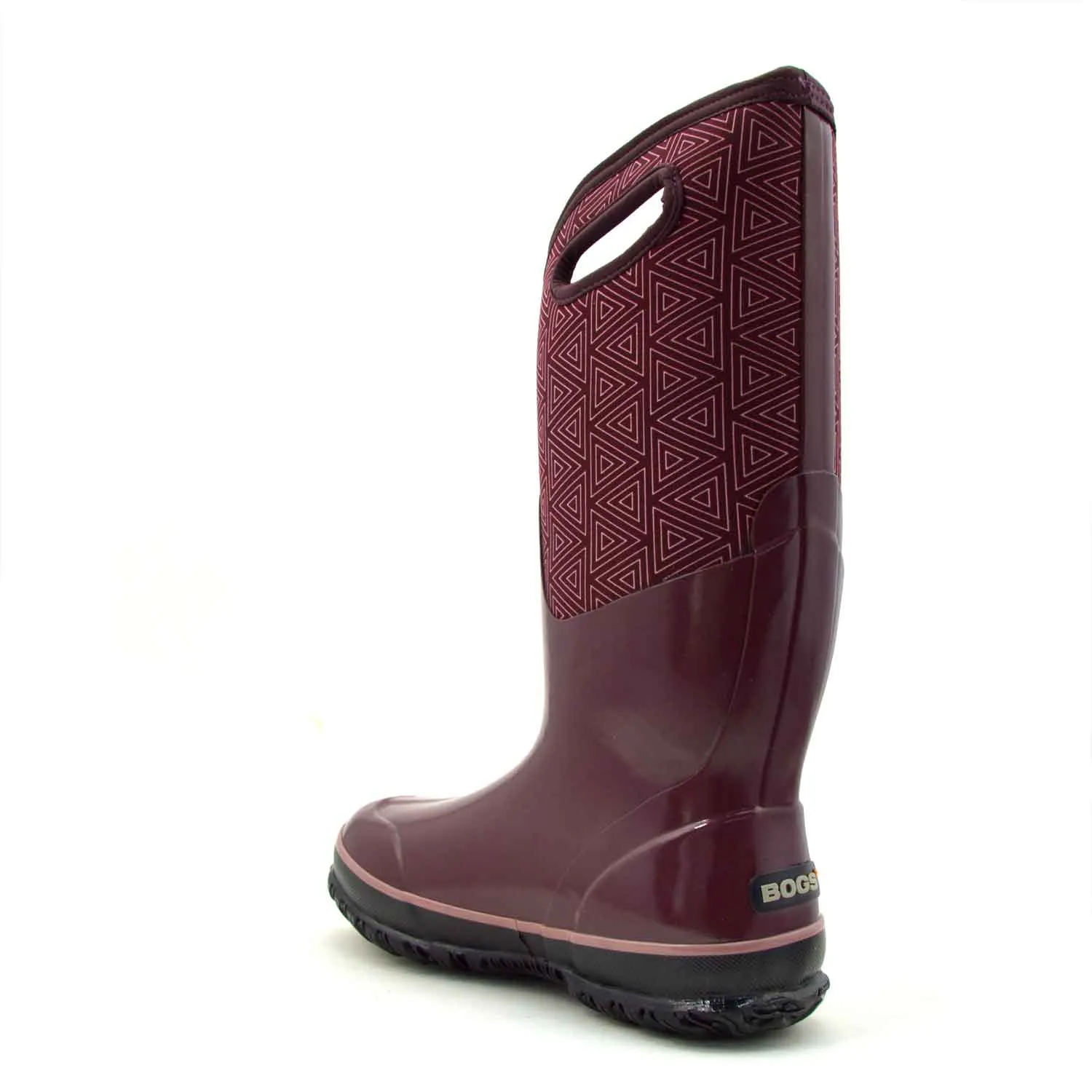 Classic High Triangles Plum Gumboots