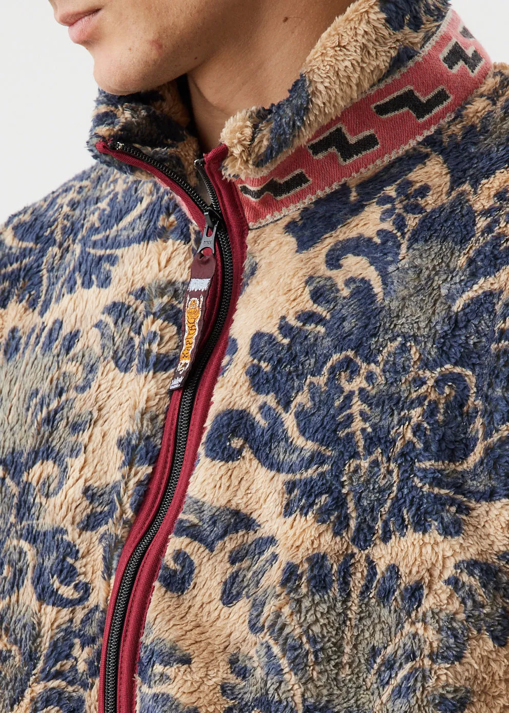 Damask Fleece Zip Blouson