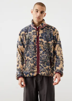 Damask Fleece Zip Blouson