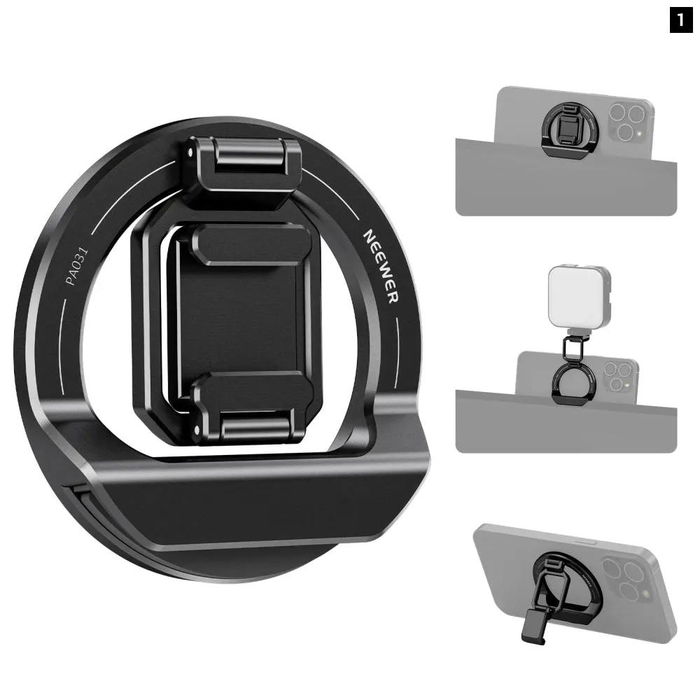 Foldable Magsafe Phone Mount with Cold Shoe for Iphone & Macbook Under 50 Characters