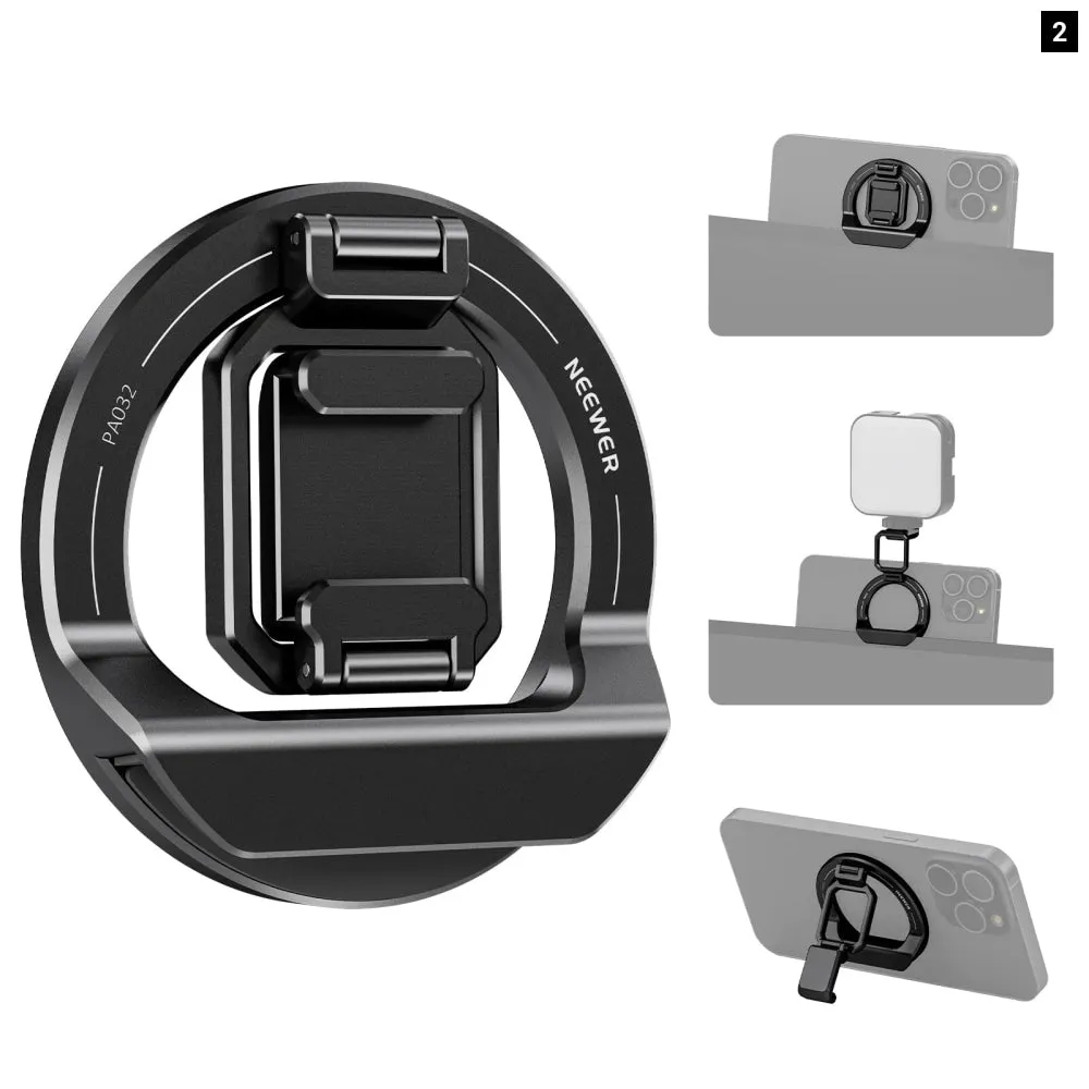 Foldable Magsafe Phone Mount with Cold Shoe for Iphone & Macbook Under 50 Characters