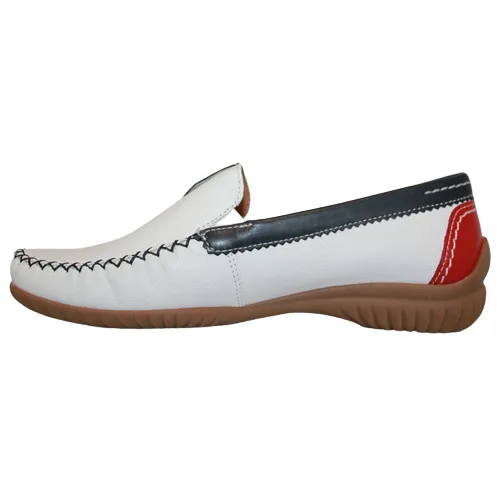 Gabor Leather Moccasins - 46.090.69 - White Multi