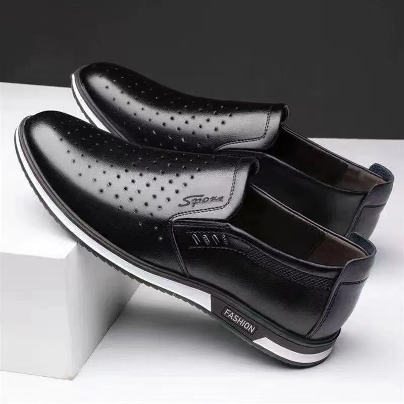 Handmade soft bottom formal shoes British style versatile leather shoes