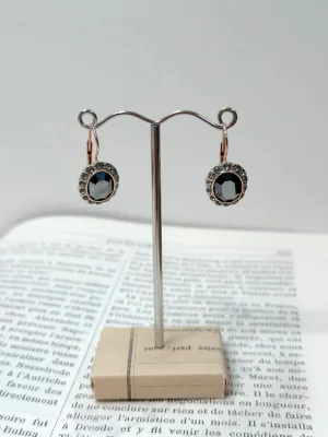 Italian Oval Earrings With Large Fume Centre