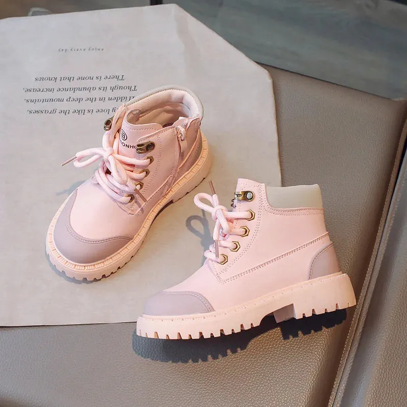 Kids Britain Style Versatile Mid-calf Boots/Casual Shoes
