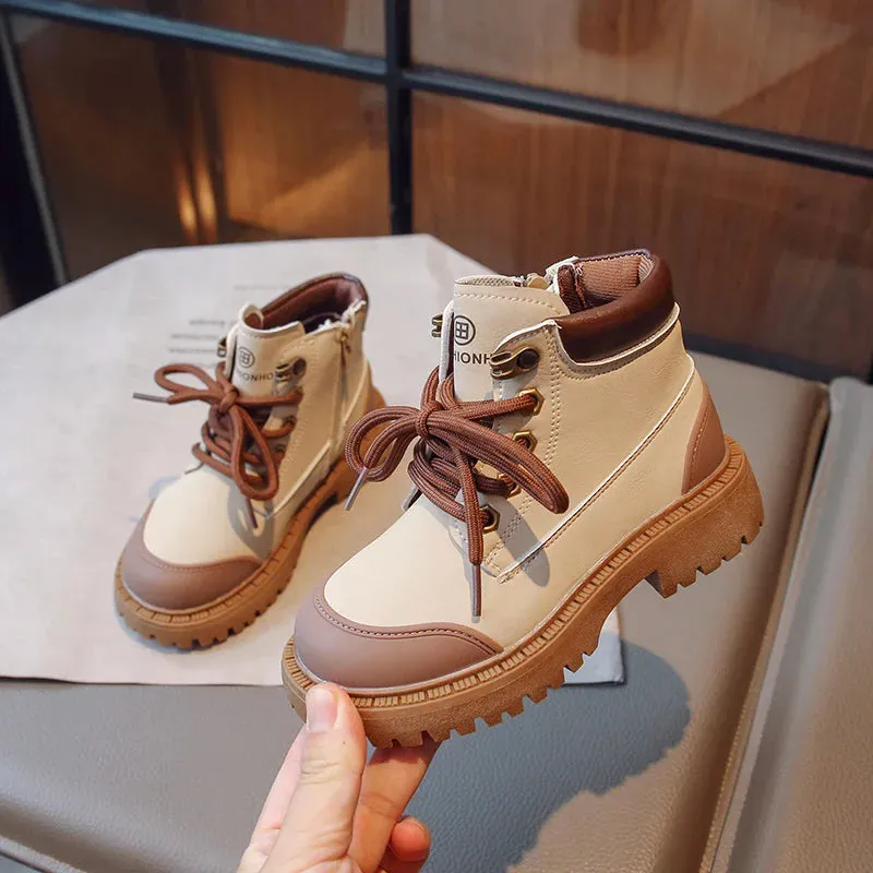 Kids Britain Style Versatile Mid-calf Boots/Casual Shoes