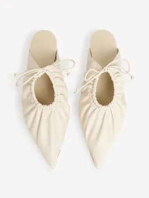 Masey leather mules