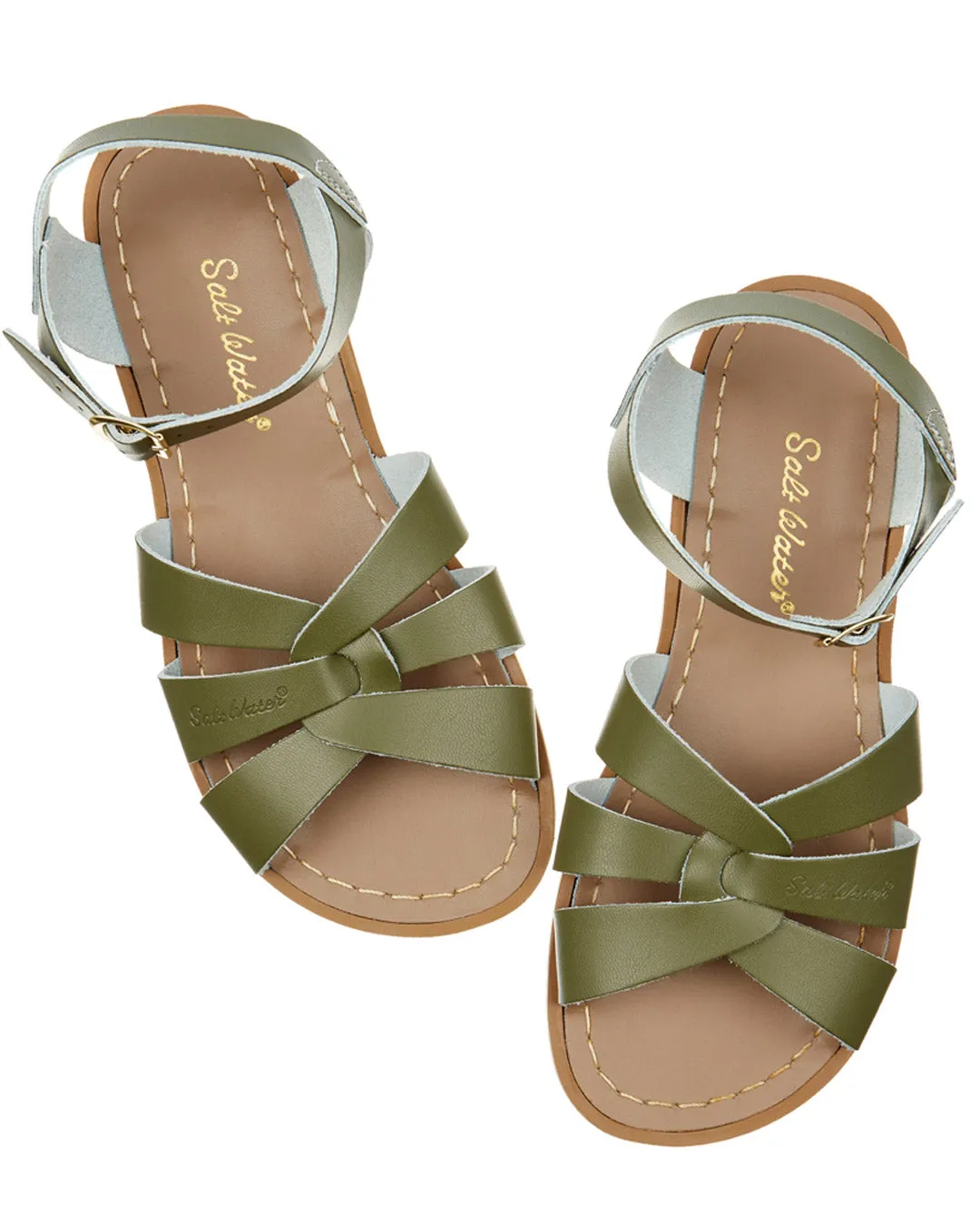 Olive Leather Sandals