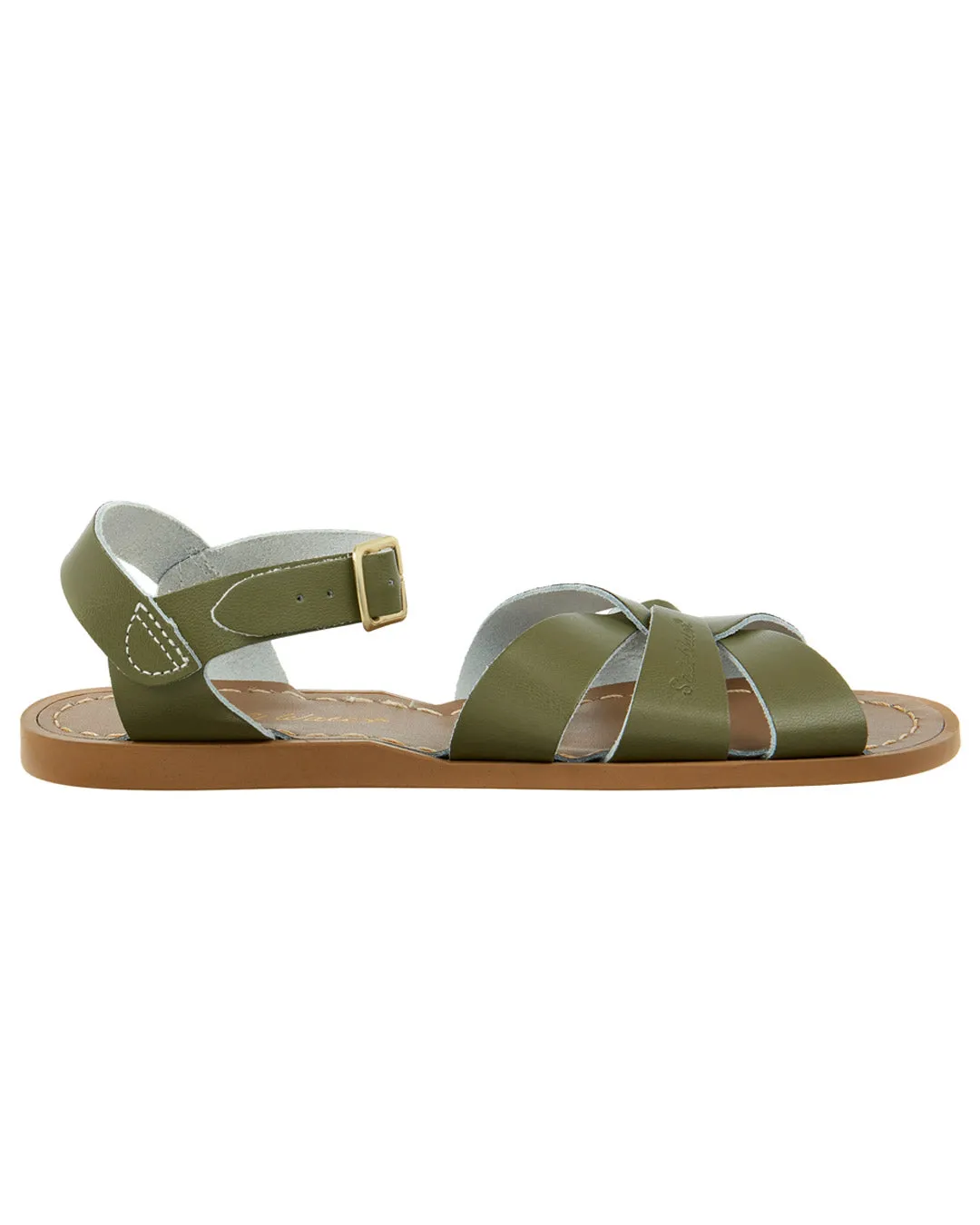 Olive Leather Sandals