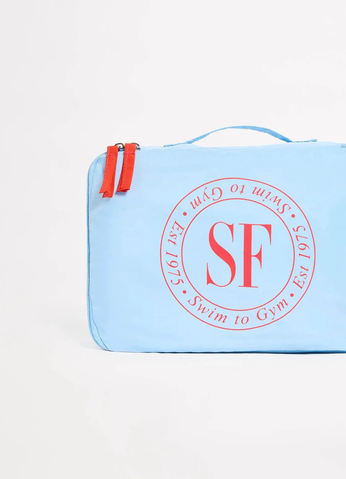Pack of 3 Foldable Packing Cubes - Powder Blue