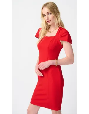 Short Sleeve Square Neck Dress