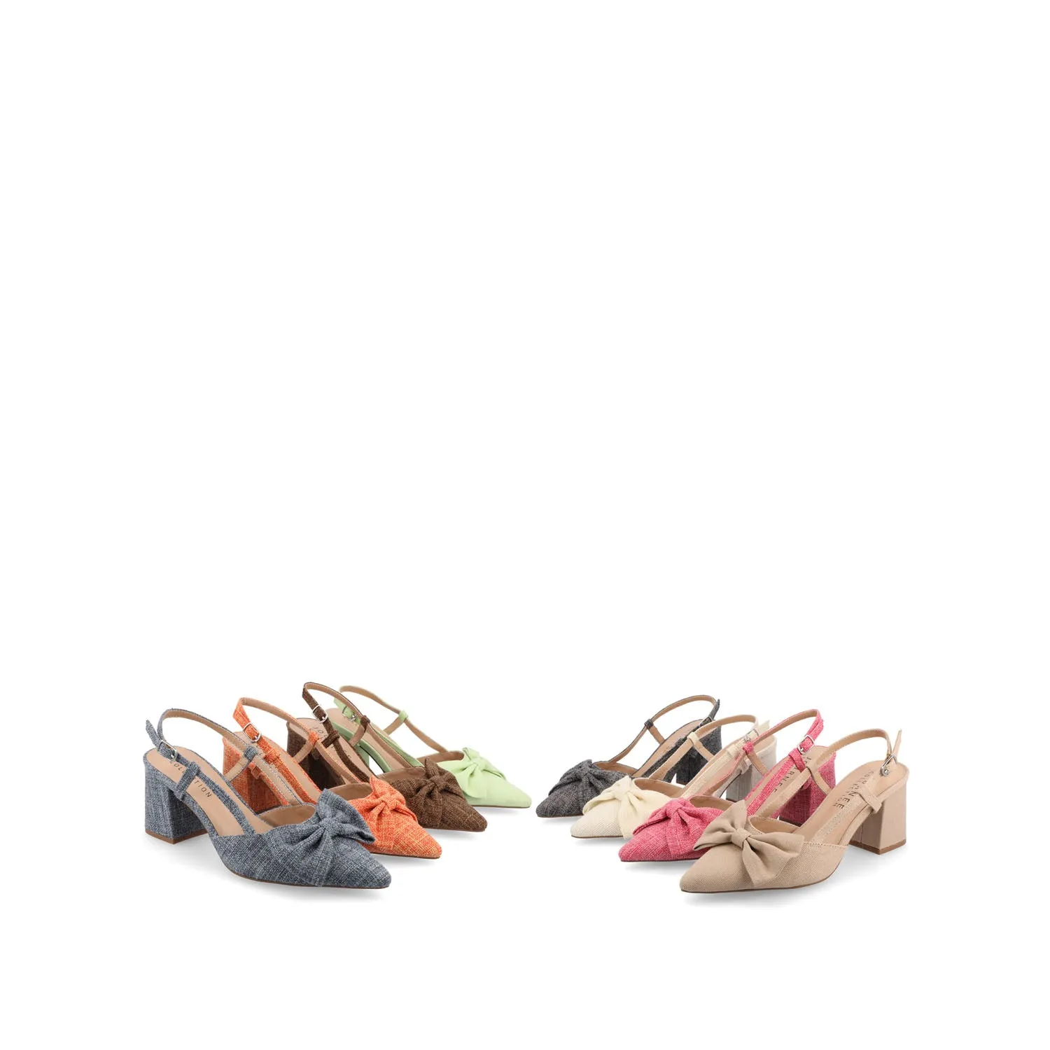 TAILYNN SLINGBACK BLOCK HEELS IN STATEMENT IN WIDE