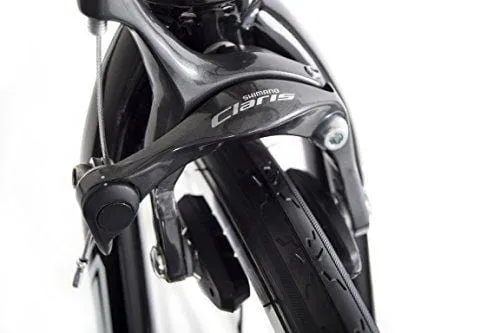 Tommaso Imola Endurance Aluminum Road Bike, Shimano Claris R2000, 24 Speeds - Black - Medium