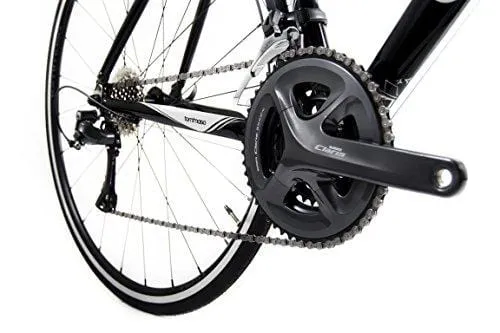Tommaso Imola Endurance Aluminum Road Bike, Shimano Claris R2000, 24 Speeds - Black - Medium