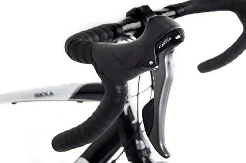 Tommaso Imola Endurance Aluminum Road Bike, Shimano Claris R2000, 24 Speeds - Black - Medium