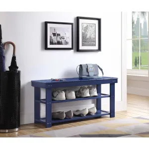versatile Oxford Utility Mudroom Bench, Black